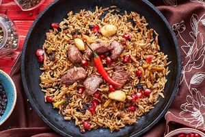 Плов на сковороде - пошаговый рецепт Плов на сковороде - пошаговый рецепт