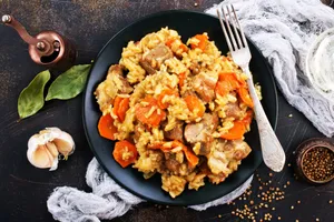 Плов из свинины - пошаговый рецепт Плов из свинины - пошаговый рецепт