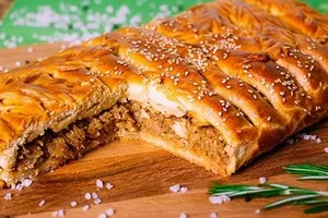 Кулебяка - пошаговый рецепт Кулебяка - пошаговый рецепт