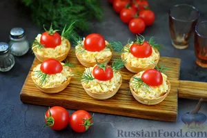 Тарталетки с сыром - пошаговый рецепт Тарталетки с сыром - пошаговый рецепт