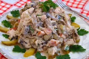 Мясной салат - пошаговый рецепт Мясной салат - пошаговый рецепт