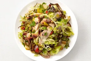 Теплый салат с курицей - пошаговый рецепт Теплый салат с курицей - пошаговый рецепт