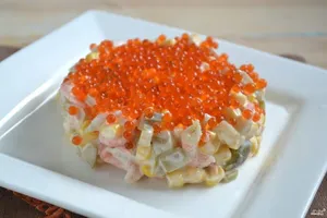 Салат с кальмарами - пошаговый рецепт Салат с кальмарами - пошаговый рецепт