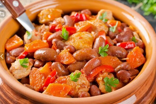 Овочеве рагу з квасолею