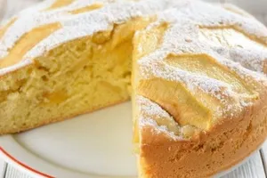 Шарлотка без яиц - пошаговый рецепт Шарлотка без яиц - пошаговый рецепт