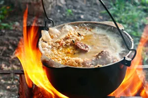 Кулеш на костре - пошаговый рецепт Кулеш на костре - пошаговый рецепт