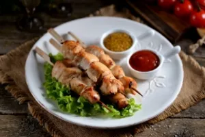Шашлык из курицы - пошаговый рецепт Шашлык из курицы - пошаговый рецепт