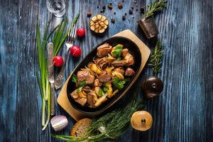 Жаркое из свинины - пошаговый рецепт Жаркое из свинины - пошаговый рецепт