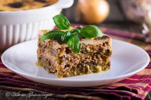Мусака из кабачков - пошаговый рецепт Мусака из кабачков - пошаговый рецепт