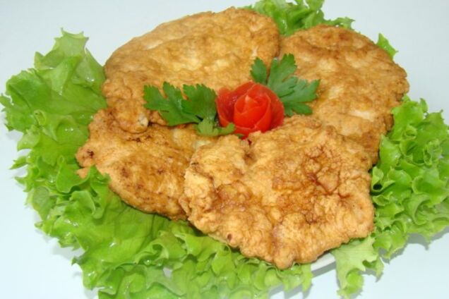 Куриные отбивные в кляре