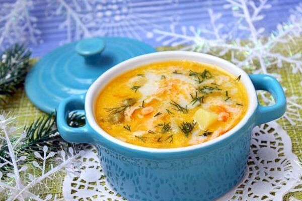 Молочний суп з рибою