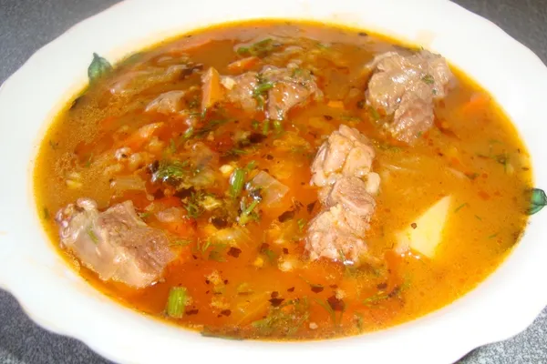 Харчо с рисом в мультиварке