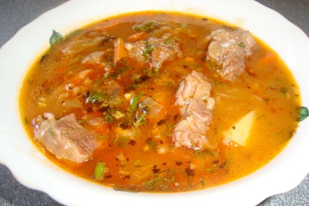 Харчо с рисом в мультиварке