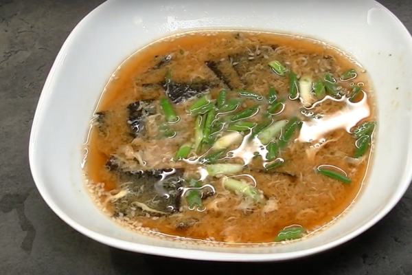 Місо-суп з яйцем