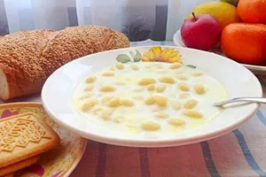 Молочний суп з ріжками - покроковий рецепт Молочний суп з ріжками - покроковий рецепт