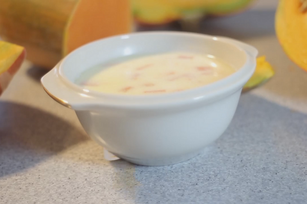 Молочний суп з гарбузом