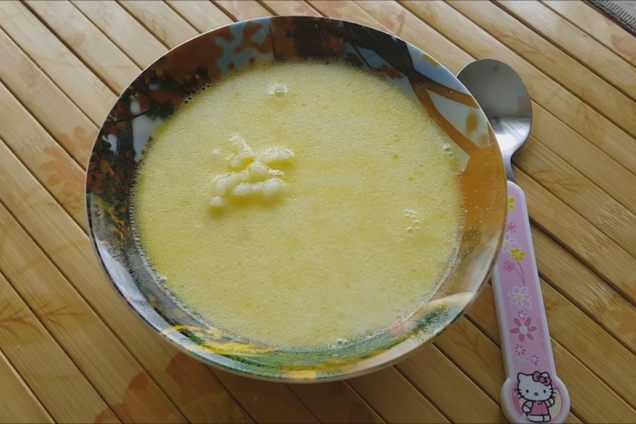 Молочний суп з рисом в мультиварці