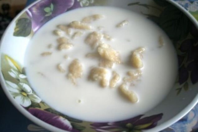 Молочний суп по-селянськи