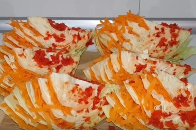 Острый салат из капусты
