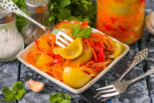 Овощной салат с горчицей