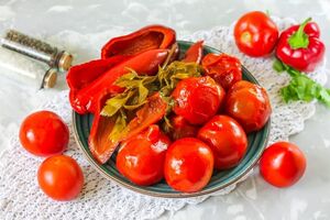 Квашені помідори з гірчицею