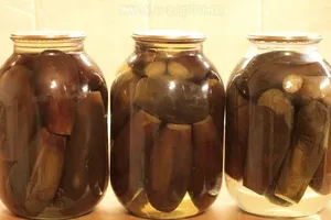 Целые маринованные баклажаны - пошаговый рецепт Целые маринованные баклажаны - пошаговый рецепт