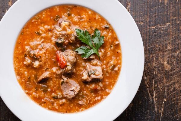 Харчо с бараниной и болгарским перцем