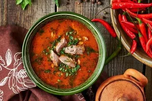 Харчо с болгарским перцем - пошаговый рецепт Харчо с болгарским перцем - пошаговый рецепт