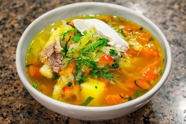 Щі з болгарським перцем