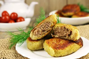 Колдуни з м'ясом - покроковий рецепт Колдуни з м'ясом - покроковий рецепт