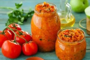 Овощной салат с рисом и томатным соком - пошаговый рецепт Овощной салат с рисом и томатным соком - пошаговый рецепт