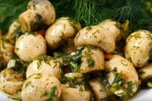 Мариновані печериці з лимоном - покроковий рецепт Мариновані печериці з лимоном - покроковий рецепт