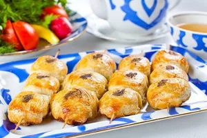 Самса на шпажках - пошаговый рецепт Самса на шпажках - пошаговый рецепт