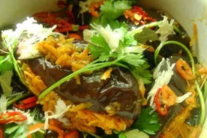 Квашеные баклажаны с овощами и сахаром - пошаговый рецепт Квашеные баклажаны с овощами и сахаром - пошаговый рецепт