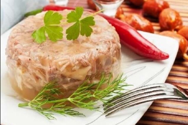 Холодець з желатином