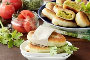 Пирожки с горохом - пошаговый рецепт Пирожки с горохом - пошаговый рецепт