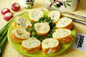 Яичный рулет - пошаговый рецепт Яичный рулет - пошаговый рецепт