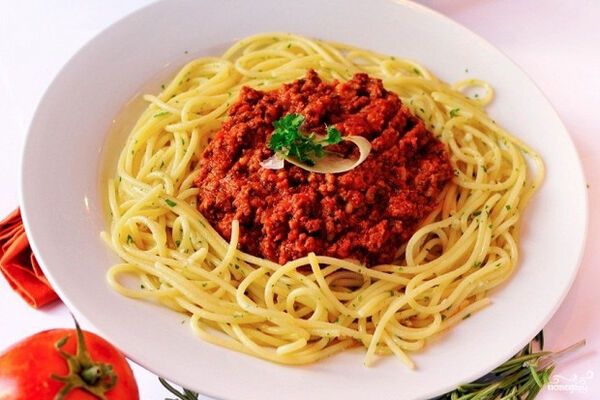 Спагеті з фаршем