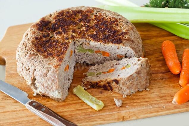 Мясной хлеб мультиварке