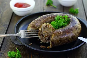 Печеночная колбаса с гречкой - пошаговый рецепт Печеночная колбаса с гречкой - пошаговый рецепт