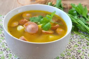 Суп с сосисками - пошаговый рецепт Суп с сосисками - пошаговый рецепт