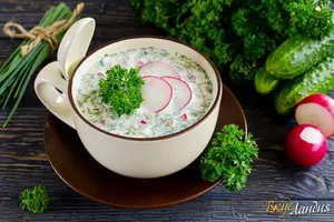 Окрошка с колбасой - пошаговый рецепт Окрошка с колбасой - пошаговый рецепт