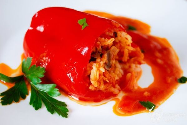 Фаршированный перец без мяса