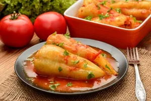 Перец фаршированный морковью - пошаговый рецепт Перец фаршированный морковью - пошаговый рецепт
