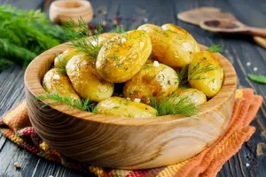 Картофель в рукаве - пошаговый рецепт Картофель в рукаве - пошаговый рецепт