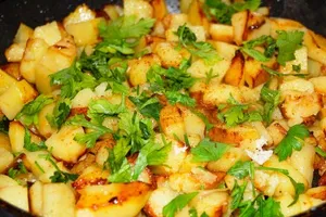 Жареная картошка - пошаговый рецепт Жареная картошка - пошаговый рецепт