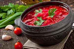 Борщ без мяса - пошаговый рецепт Борщ без мяса - пошаговый рецепт