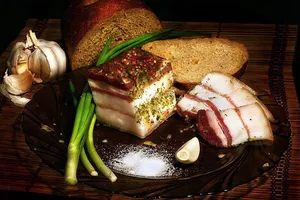 Маринованное сало - пошаговый рецепт Маринованное сало - пошаговый рецепт