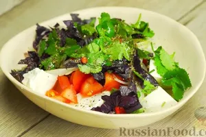 Салат с адыгейским сыром - пошаговый рецепт Салат с адыгейским сыром - пошаговый рецепт
