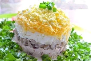 Салат с грибами и курицей - пошаговый рецепт Салат с грибами и курицей - пошаговый рецепт